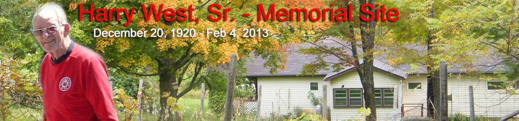 Harry West, Sr. Memorial Page